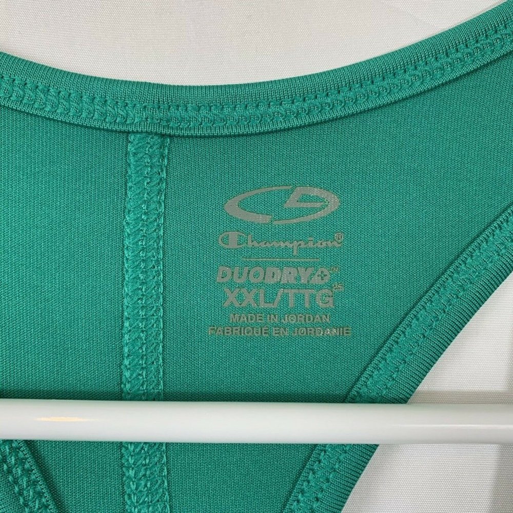 Champion RacerBack Tank DuoDry XXL Teal Green Round Neck - Picture 7 of 7